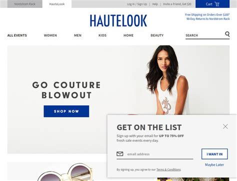 Hautelook coupon code  Coupons used today